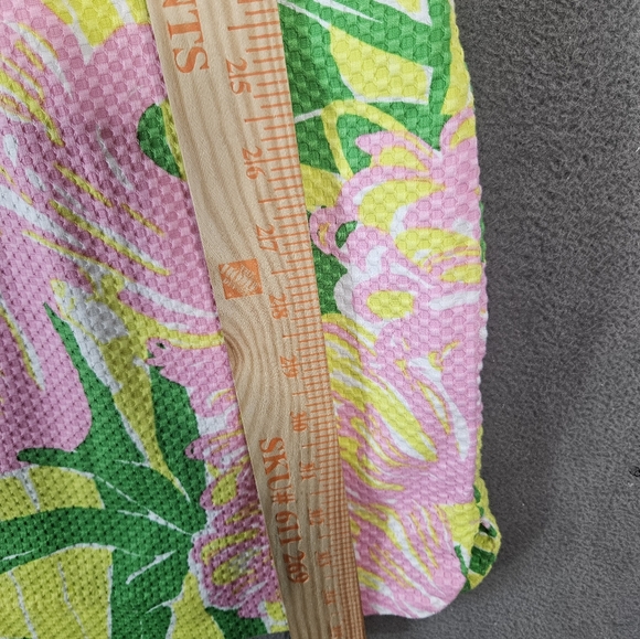 Lilly Pulitzer Target Pinnapple Floral Print Sleeveles Shift Dress Neon Mini 16 - Picture 3 of 9